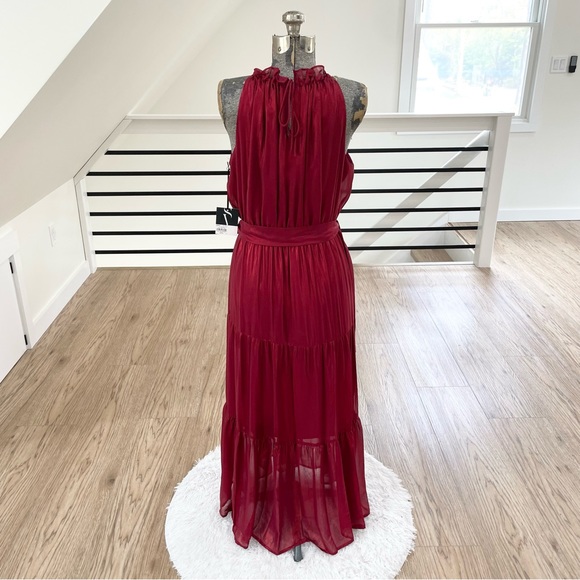 NWT L XXL Simply vera Vera Wang sleeveless midi maxi sparkly metallic dress - Picture 9 of 12